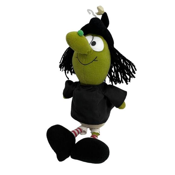 Vintage Wallace Berrie Broom Hilda Witch Plush Stuffed Toy USMC 1983 14” KOREA - Picture 1 of 5